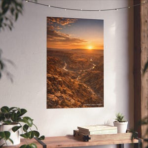 Fish River Canyon Namibia, Travel Art Poster