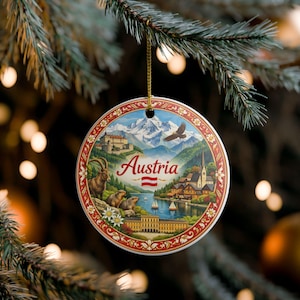 Austria Ornament | Ceramic Travel Souvenir