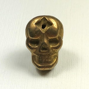 SALE Pyrite Skull Tie Tack or Lapel Pin image 1