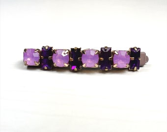 Purple and Lavender Jeweled Hair Pin Perfect for Bridesmaids, Flower Girls, Prom and Other Special Occassion Hairstyles