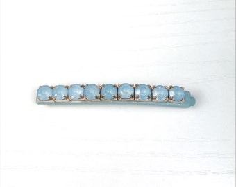 Robin Egg Blue Jeweled Hair Pin Perfect for Bridesmaids, Flower Girls, Prom and Other Special Occassion Hairstyles