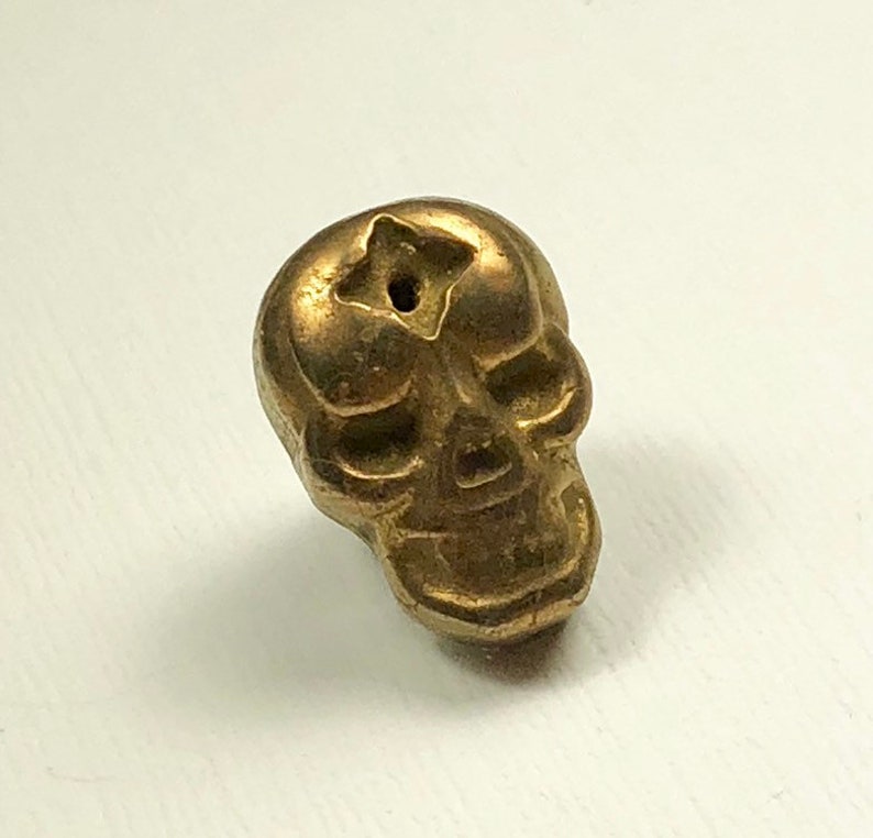 SALE Pyrite Skull Tie Tack or Lapel Pin image 8