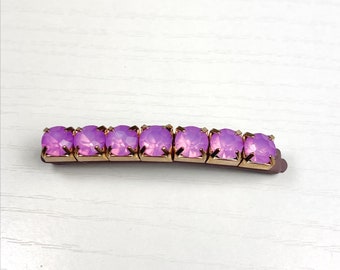 Milky Lavender Jeweled Hair Pin Perfect for Bridesmaids, Flower Girls, Prom and Other Special Occassion Hairstyles