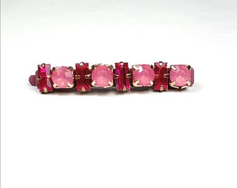 Pink and Fuchsia Jeweled Hair Pin Perfect for Bridesmaids, Flower Girls, Prom and Other Special Occassion Hairstyles