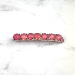 Milky Pink Jeweled Hair Pin Perfect for Bridesmaids, Flower Girls, Prom and Other Special Occassion Hairstyles