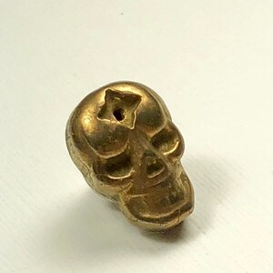 SALE Pyrite Skull Tie Tack or Lapel Pin image 2