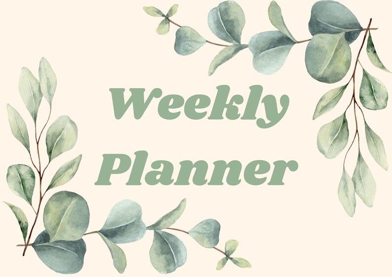 Weekly Planner Printable | Undated A4 Landscape Schedule Template (PDF ...