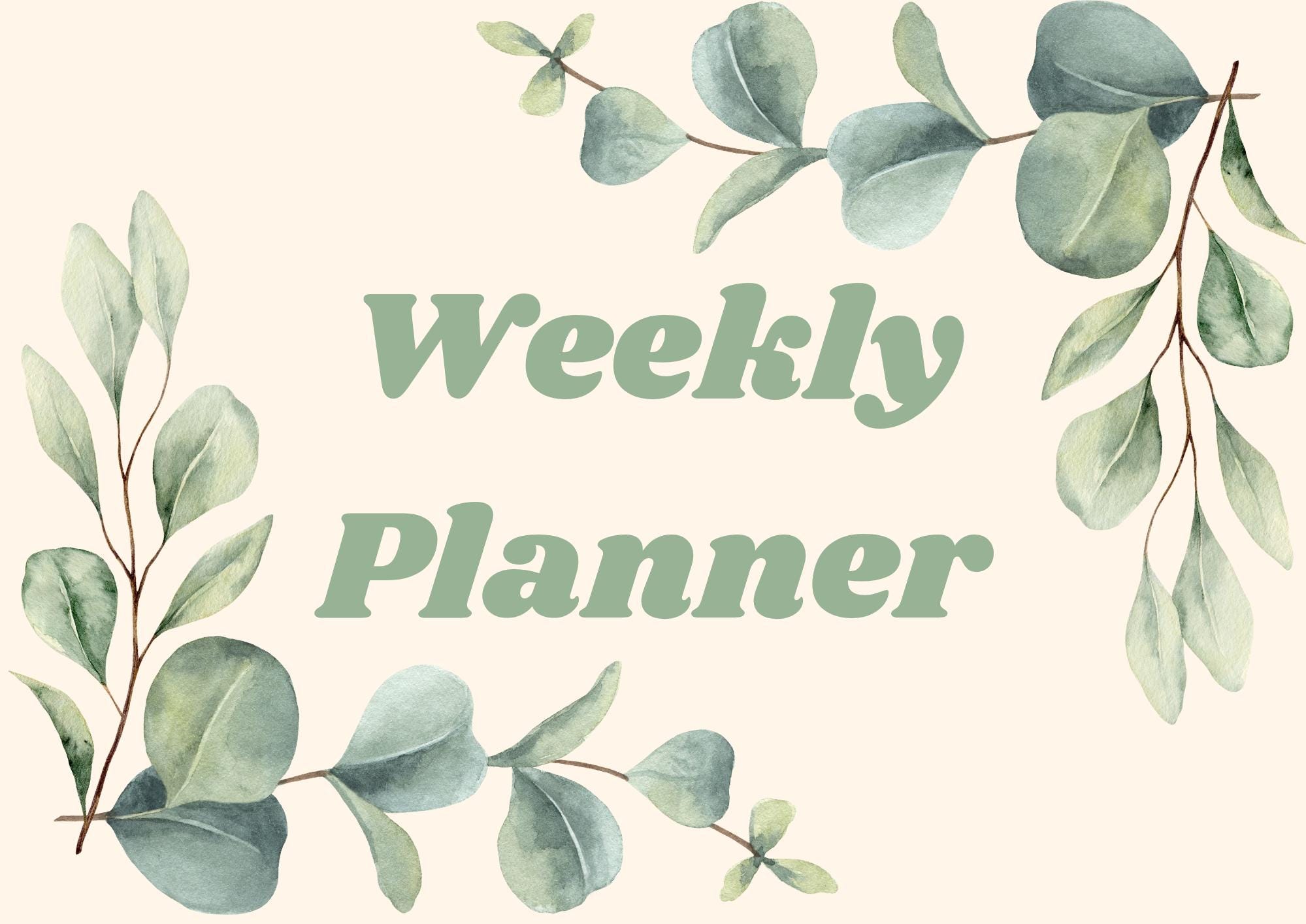 Weekly Planner Printable | Undated A4 Landscape Schedule Template (PDF ...