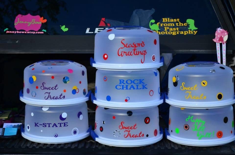 DIY Cake Carrier Vinyl Kit Etsy