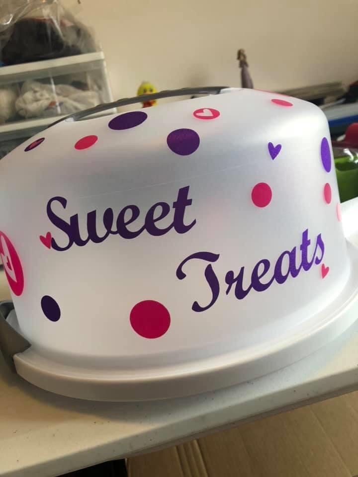 DIY Cake Carrier Vinyl Kit Etsy