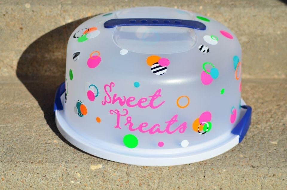 DIY Cake Carrier Vinyl Kit Etsy
