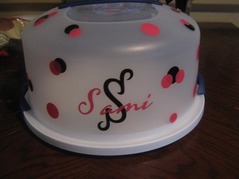 DIY Cake Carrier Vinyl Kit Etsy