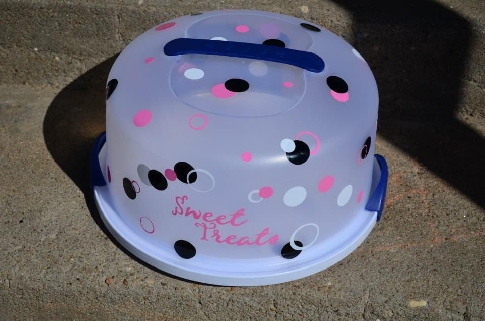 DIY Cake Carrier Vinyl Kit Etsy