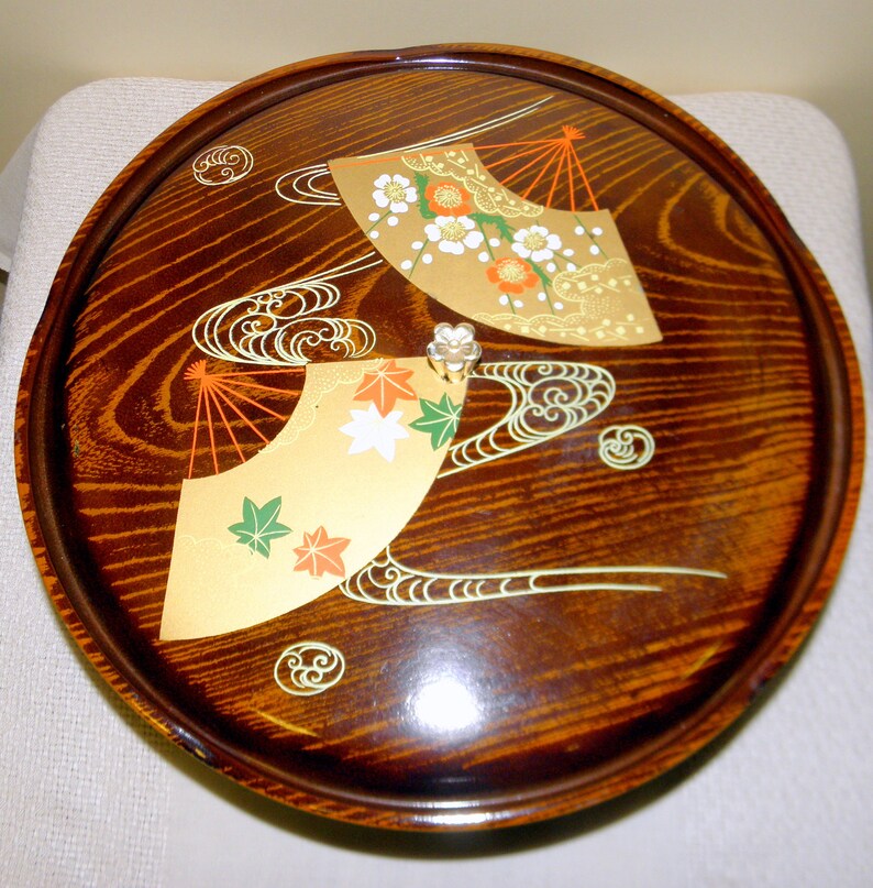 Retro Sonic Woodgrain Lazy Susan