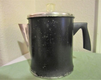 Vintage Tin Coffee Pot