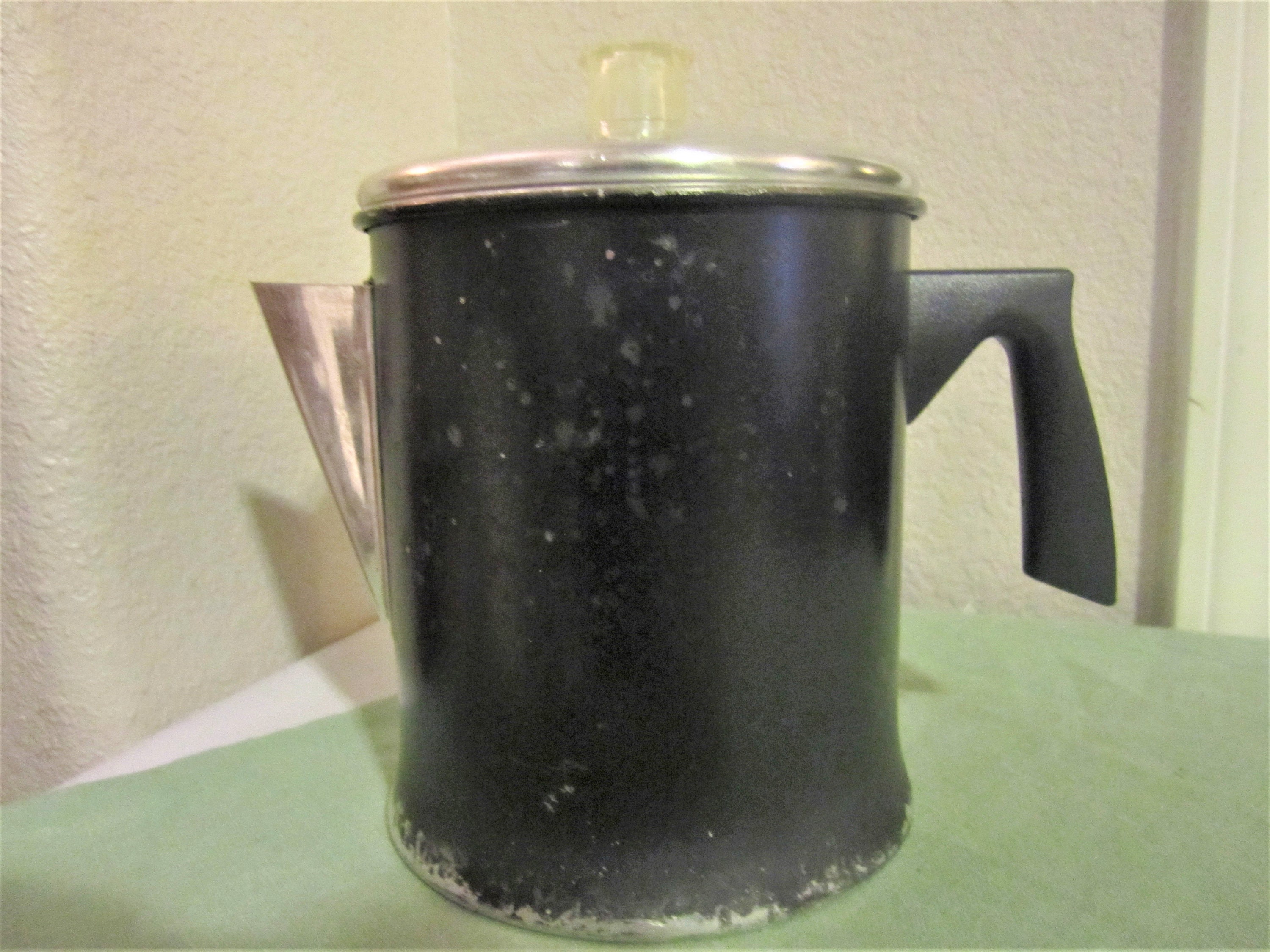 Vintage Tin Coffee Pot | Etsy