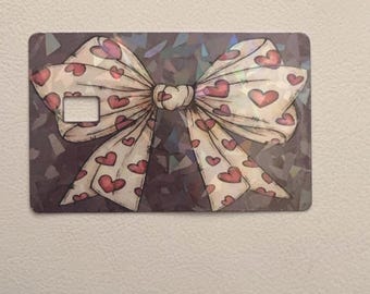 Bow (Only Debit Card Cover Sticker) - Card Skin Protector