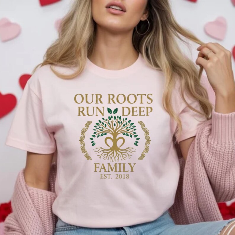 Family Tree Matching Shirts, Our Roots Run Deep Design - Etsy