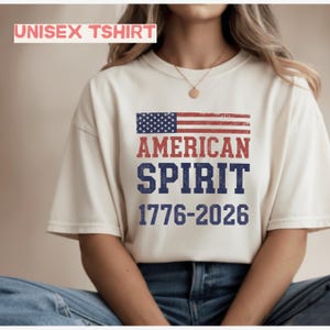 American Spirit 1776-2026, USA 250th Anniversary Shirt, Sestercentennial Tee, Vintage US Flag, Patriotic Comfort Colors, Independence Day
