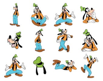 12pcs, LAYERED, Goofy SVG Bundle Gofy SVG, clipart, digital file