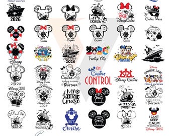 2026 Family Vacation Mouse Head SVG PNG Bundle, Matching Trip Designs, Instant Download