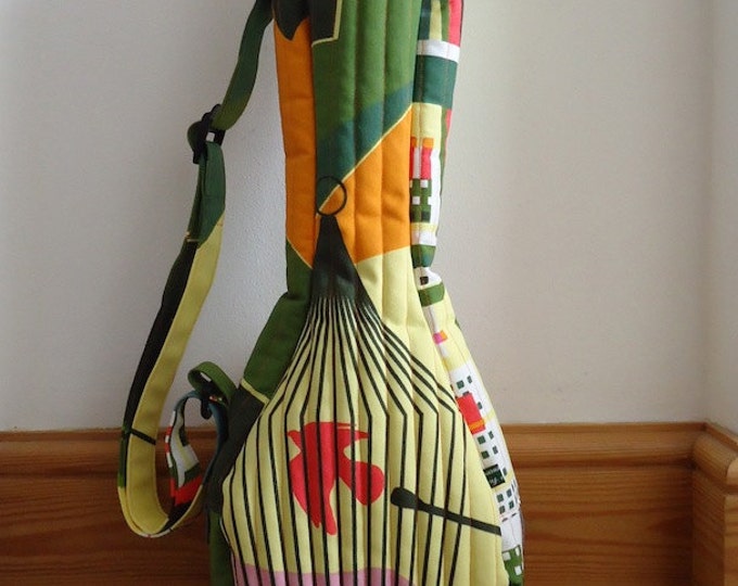 Quilted Ukulele Case soprano Sized in Yellow/green Bird Cage Etsy