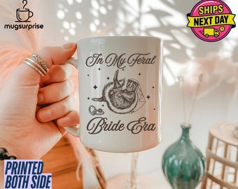 In My Feral Bride Era Mug, Funny Raccoon, Funny Bride Mug, Gift For Bride To Be, Engagement Gift, Wedding Planning, Bridal Meme Mug,New Wife