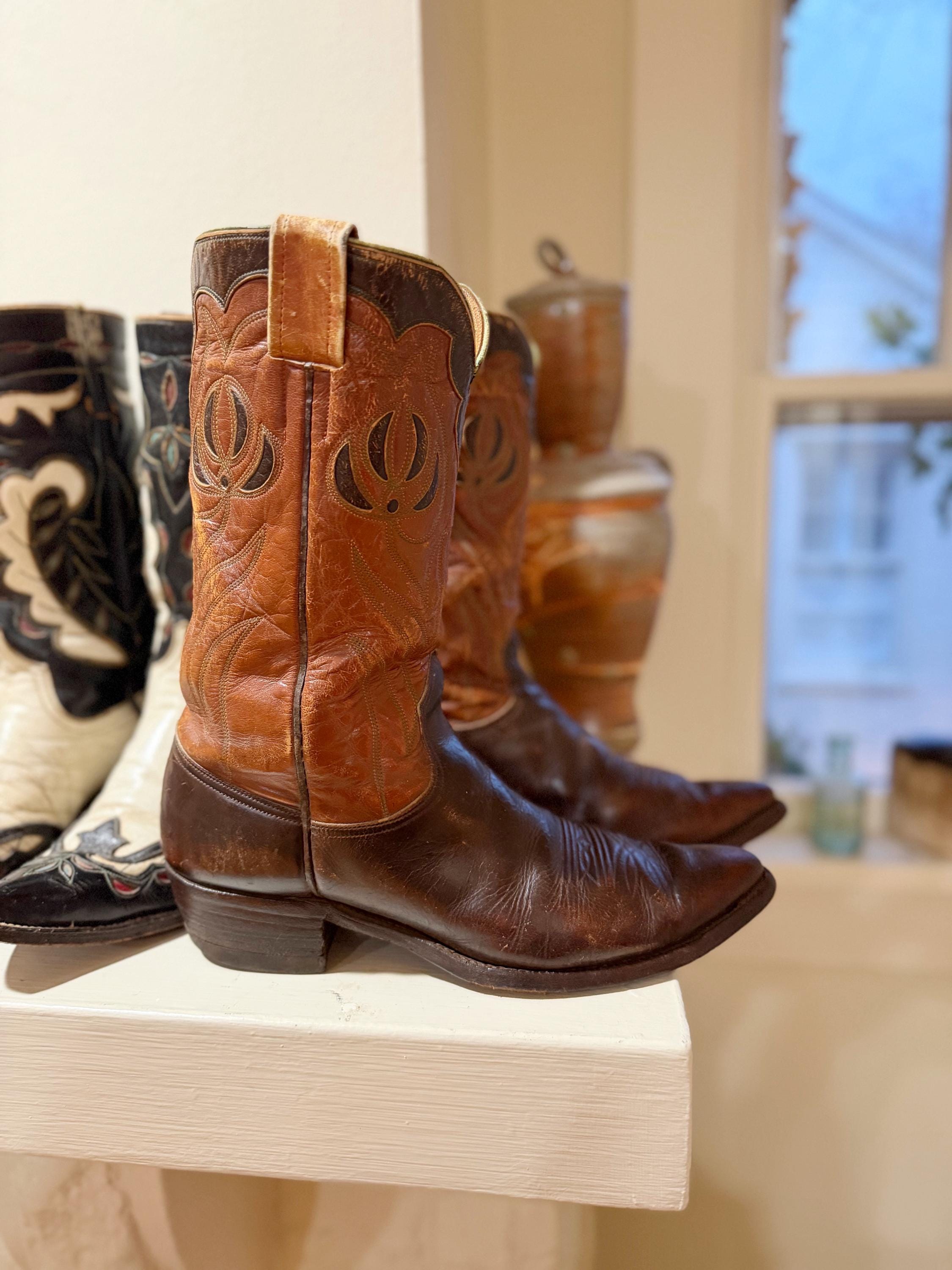 1950s Mens Boots - Etsy