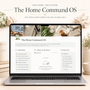 Notion Home Management Template | Meal Planner, Budget, Family Dashboard (Digital Download)