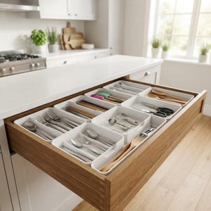 80 Gridfinity Kitchen STL Pack, 3D Printer Files Bundle, Drawer Organizer, Spice Rack, Utensil Tray, Digital Download image 6