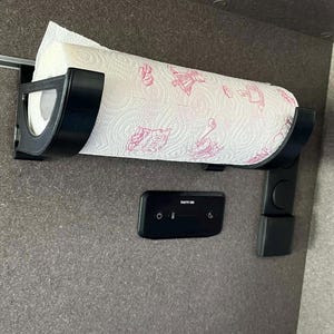 Papierrollenhalter zum Einhängen in die Häfele | Aluminiumleiste | Zewa Küchenrolle |