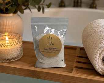 Bath Salts | Spa Gift | Lavender Bath Soak | Relaxation Gift | Self Care Gift | Stocking Stuffer | Birthday Gift | Self Care | Slow Living