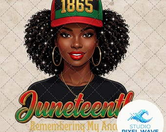Junteenth PNG, Junteenth Erinnerung an meine Vorfahren Sublimationsdesign, Panafrikanischer Freiheitstag Png, Juniteenth schwarzer Frauen Digitaler Download