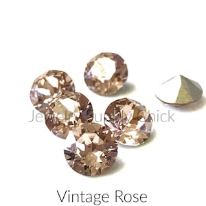 Vintage Rose 39ss 8mm crystal pointed back chatons