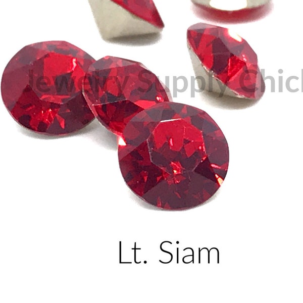 Lt. Siam 39ss, 8mm crystal chatons