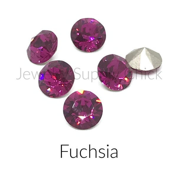 Fuchsia crystal 39ss 8mm chatons