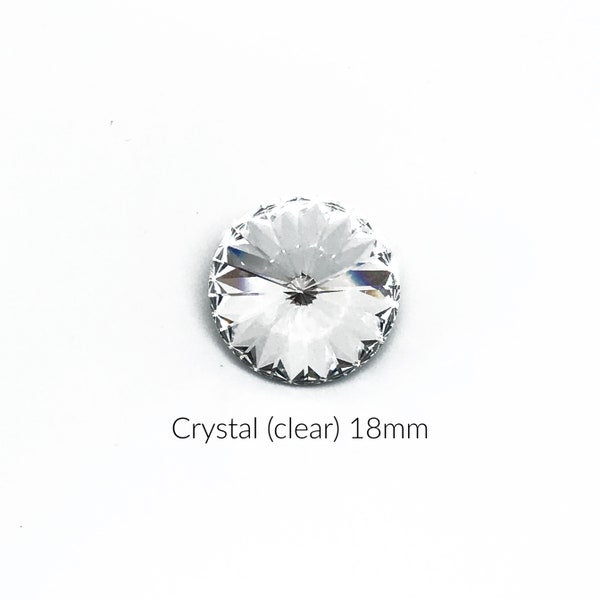 18mm 1122 Rivoli Preciosa Crystal