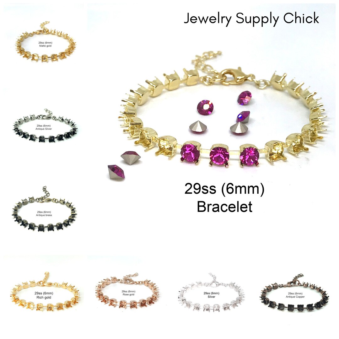 29ss 6mm Empty Cup Chain Bracelet Choose Finish Etsy