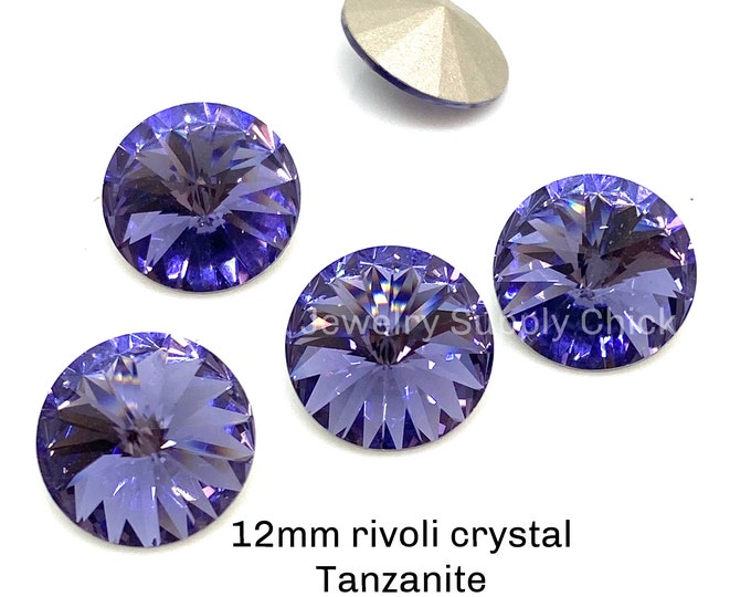 Tanzanite 12mm Rivoli Preciosa Maxima Crystal - Etsy