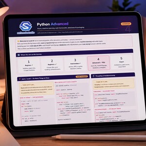 Python Advanced Cheat Sheet — Async, FastAPI, Machine Learning & SQLAlchemy | Level 4 Reference Card