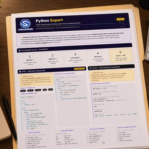 Pythonエキスパート向けチートシート — CI/CD、Docker、ディープラーニング、システム設計 | レベル5リファレンスカード 画像 2