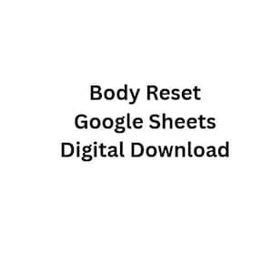 Einfacher Körper-Reset-Tracker | 30-Tage-Gesundheits- und Gewohnheitsplaner | Minimaler Digitaler Download