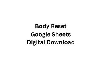 Prosty tracker Body Reset | 30-dniowy planer zdrowia i nawyków | Minimalna wersja cyfrowa do pobrania