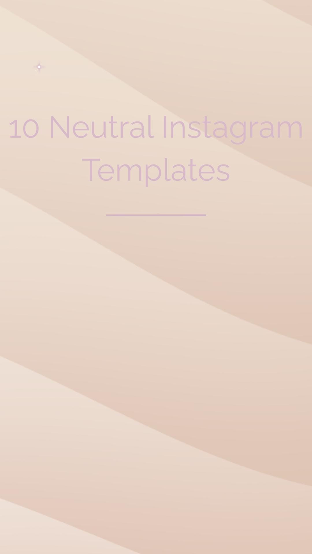 Neutral Instagram Templates L 10 Editable Canva Posts L Calm Aesthetic ...