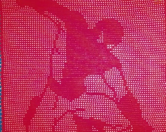 Spiderman Filet Crochet or Cross Stitch Pattern