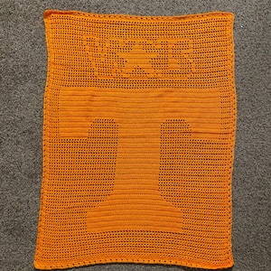 Tennessee VOLS Filet Crochet / Cross Stitch Pattern