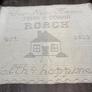 Our New Home! Filet Crochet / Cross Stitch Pattern