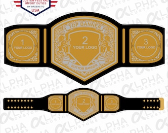 Custom Championship Belt | Personalized Heavyweight Trophy | Wrestling Title Belt