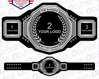 Custom Championship Belt – Personalized Wrestling Belt  Award for Sports Events, Tournaments, Gifts & Promotions