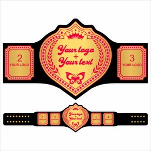 Benutzerdefinierter Divas Cup-Gürtel, personalisierter Wrestling-Titel für Frauen, Ladies Pink Glam Trophy Award